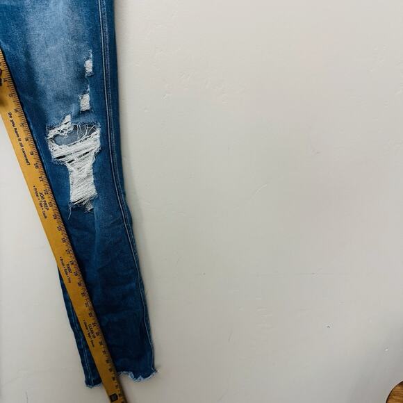 Flying Monkey Distressed Straight Leg Blue Jean Women’s Size 25 - Picture 4 of 8